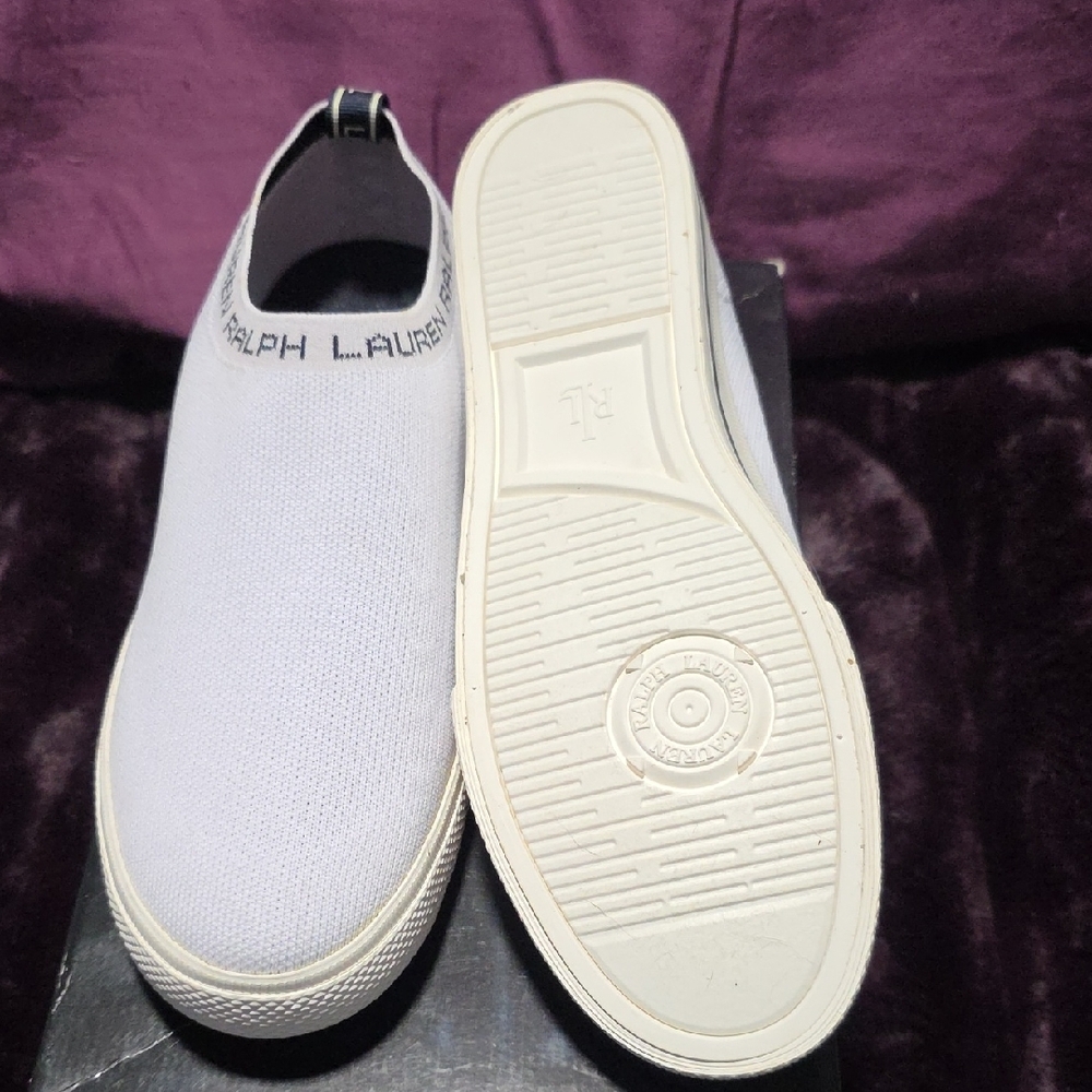 Ralph Lauren Gray Slip-On Sneakers - Picture 3 of 5